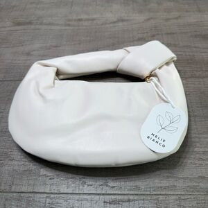 Melie Bianco Soft Cream Hobo Bag